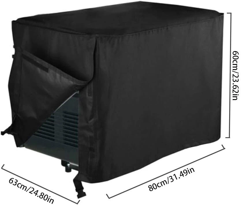 Valuehall generatoriaus uždangalas 600d Oxford poliesterio generatoriaus uždangalas 82 x 63 x 60 cm vandeniui atsparus dulkių uždangalas spausdintuvui apsauginis uždangalas generatoriaus apsaugai V7088