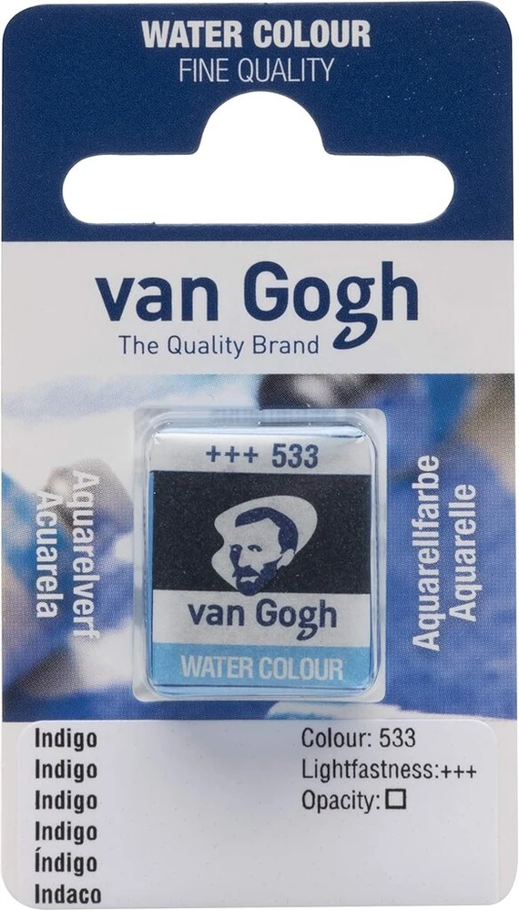 Van Gogh akvarelės pusinė keptuvė Indigo 533