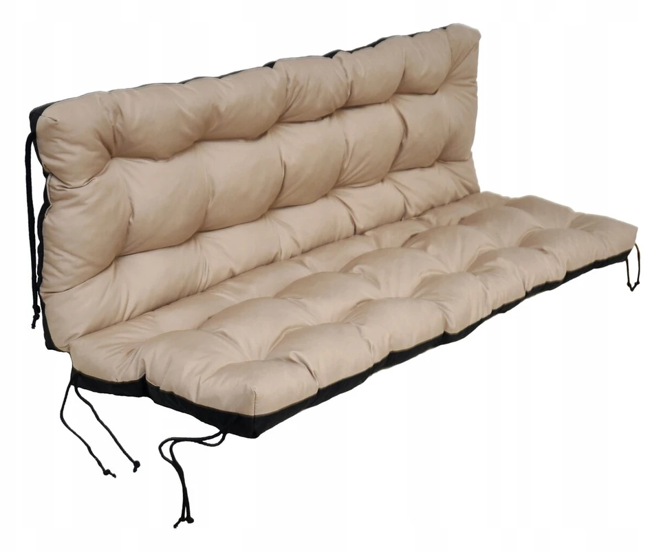 Vandeniui atspari sūpynių pagalvė sodo suolui 150 cm + pagalvėlės 40x40