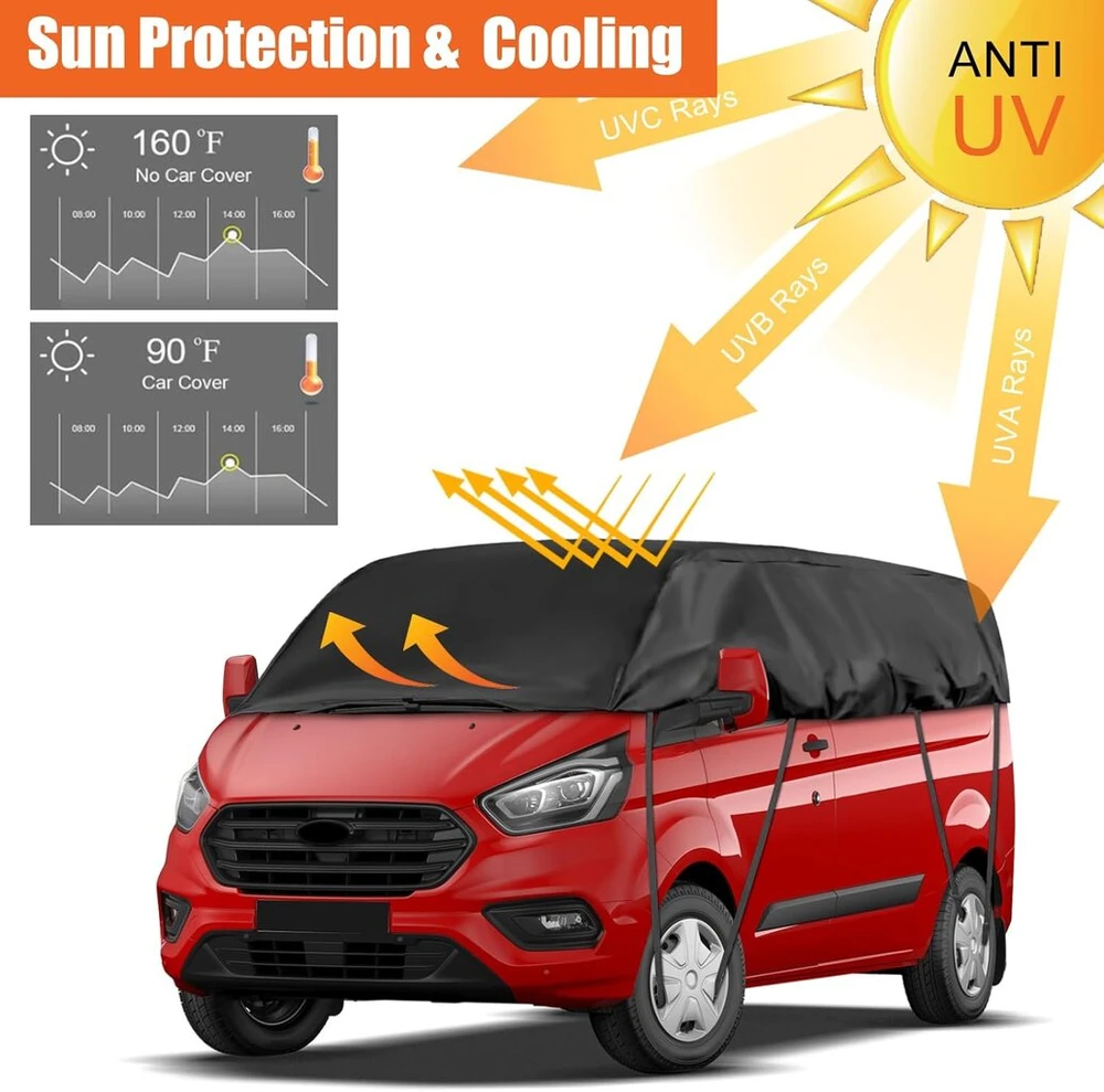 Vandeniui atsparus pusiau automobilio uždangalas Ford Transit Custom