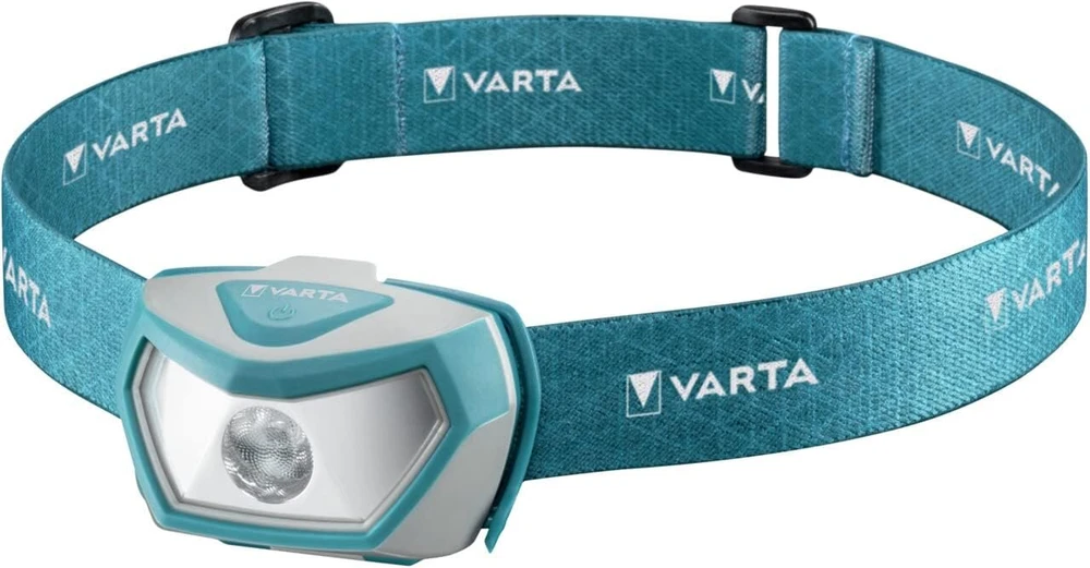 Varta Outdoor Sports H10 Pro Led galvos žibintas su 3 x Aaa baterijomis, dviem šviesos režimais, atsparus purslams, pritemdymo funkcija, su pasukama galvute, mėlynas