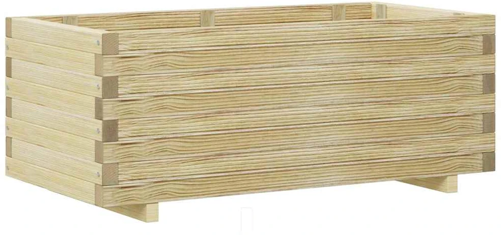 Vazonas, 100x50x40cm, mediena, stačiakampis, aukštas