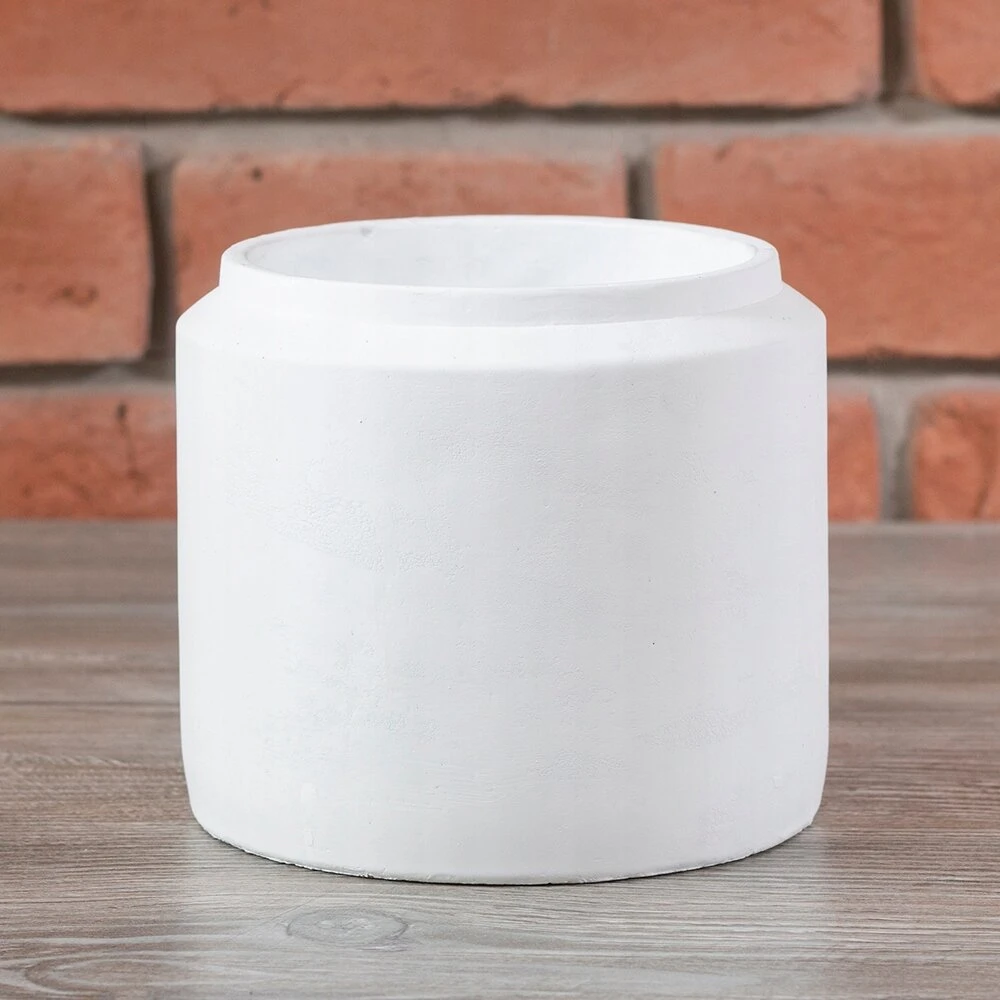 Vazonas Tang betoninis baltas diam. 15cm