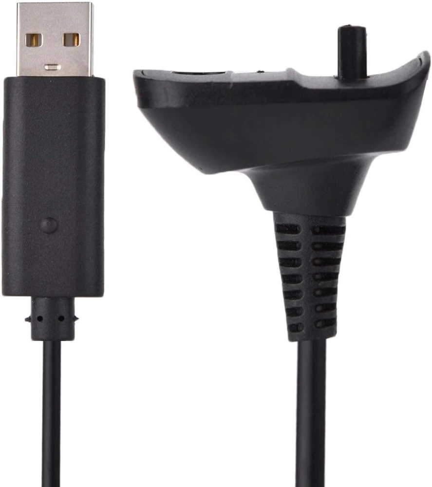 Vbestlife usb įkrovimo laidas, 1.5m belaidžio žaidimų valdiklio greito įkrovimo laidas, skirtas 360 (juodas)