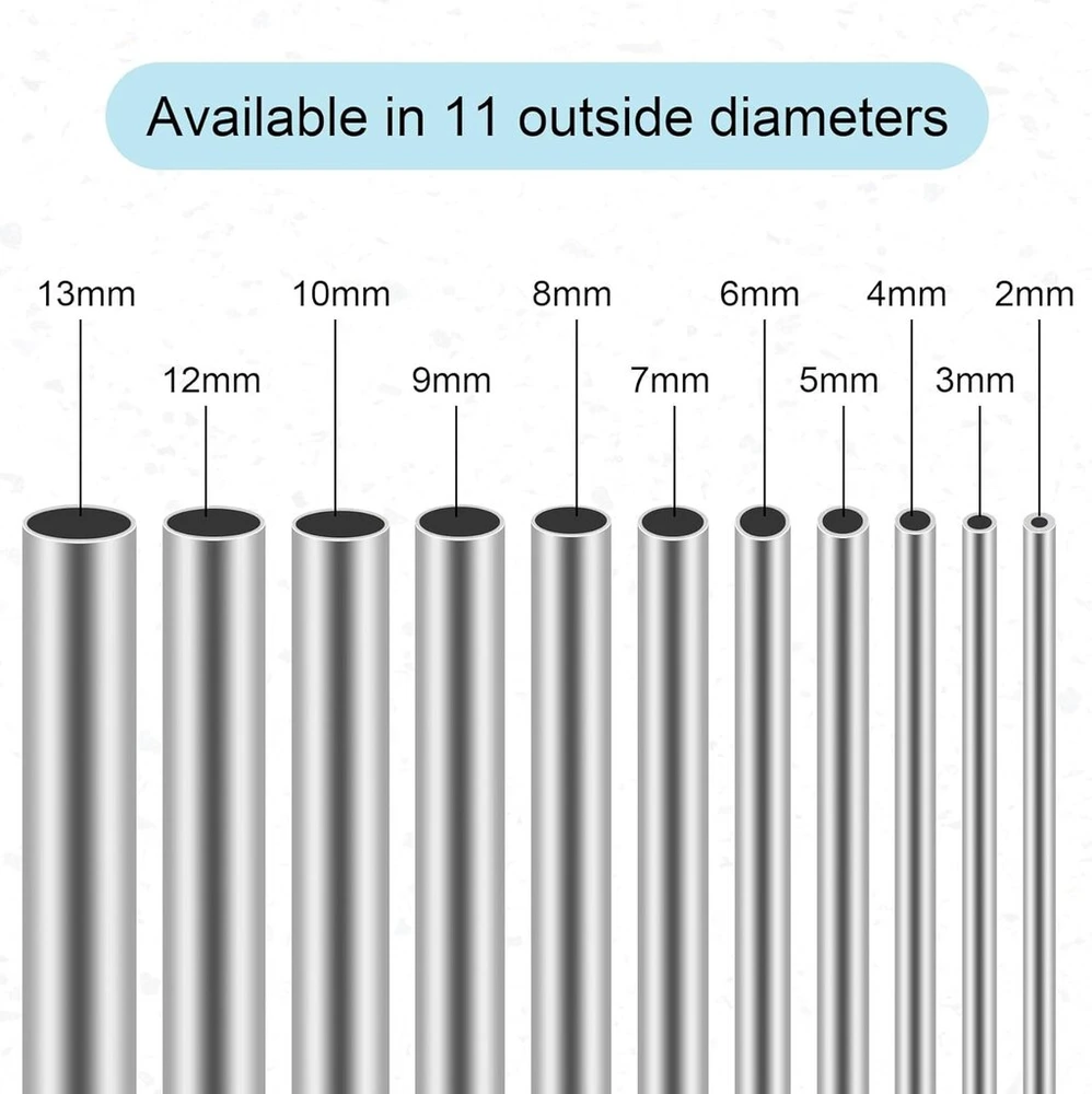 Ventiliatorius Imeistek 304 nerūdijančio plieno vamzdžiai, 3 mm išorinis skersmuo x 0,5 mm sienelės storis, 250 mm ilgis, nerūdijančio plieno vamzdis, tiesus vamzdis (3 vnt.)