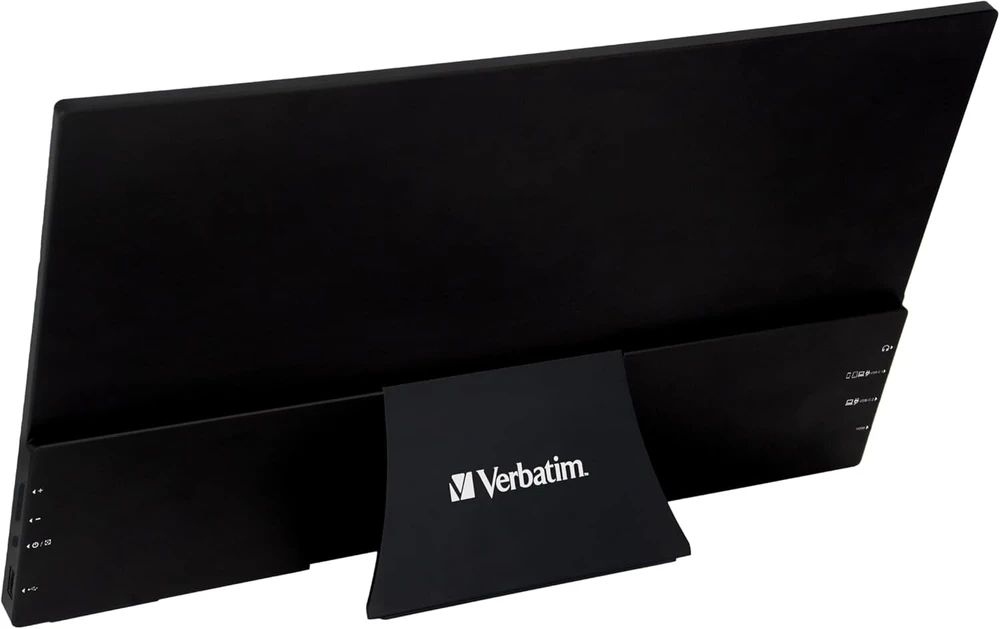 Verbatim Pmt-17 nešiojamas jutiklinis monitorius, mobilus 17.3 colių full hd ekranas nešiojamam kompiuteriui, planšetiniam kompiuteriui, išmaniajam telefonui, ps5 arba nintendo switch su usb-a, usb-c ir hdmi prievadu, juodas