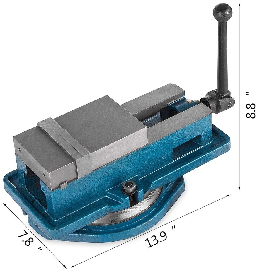 Vevor spaustuvas 100 mm, stalo spaustuvas 100 mm, suolo spaustuvai 16 kg, metaliniai profesionalūs ketaus spaustuvai koloniniam gręžtuvui, platūs žandikauliai