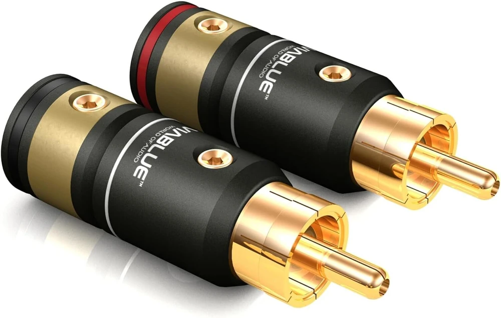 Viablue nf-s1 sidabrinis quattro rca kabelis, analoginis/nf, audio kabelis, twist, 1 vnt., 4 krypčių ekranavimas, alavuoti ofc laidai, t6s rca kištukas (rca), skirstytuvas 100 cm x 1.0 m