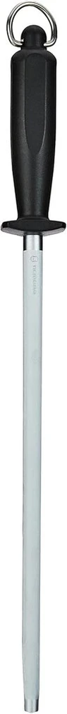 Victorinox 7.8513 galąstuvas + saugos mėsininko plienas, tvirta plastikinė rankena, juodas