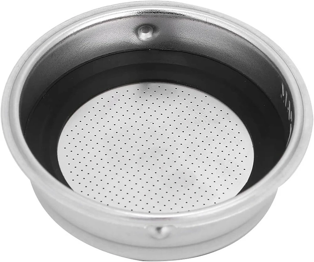 Vieno sluoksnio kavos filtro krepšelis, slėgio neturintis filtro krepšelis, sietelis, 51 mm, kavos aparato dugninis kavos filtras, puiki alternatyva vienkartiniams popieriniams filtrams, filtro krepšelis, daugkartinis filtras