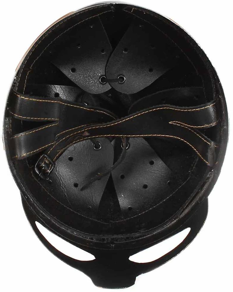 Vikingų šalmas, sidabrinis, plienas, antikvarinė kopija
