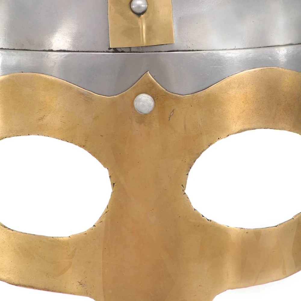 Vikingų šalmas, sidabrinis, plienas, antikvarinė kopija