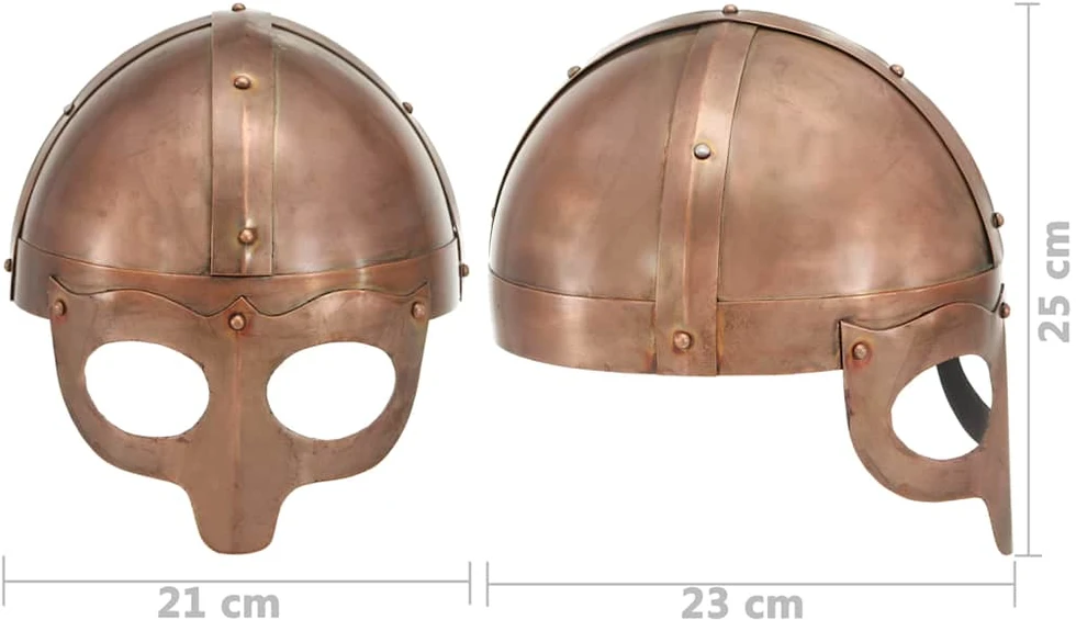 Vikingų šalmas, vario, plienas, antikvarinė kopija