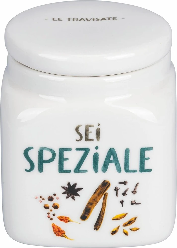 Villa D'este Home Tivoli Le Travisate prieskonių indelis, 500 ml, porcelianas, new bone china