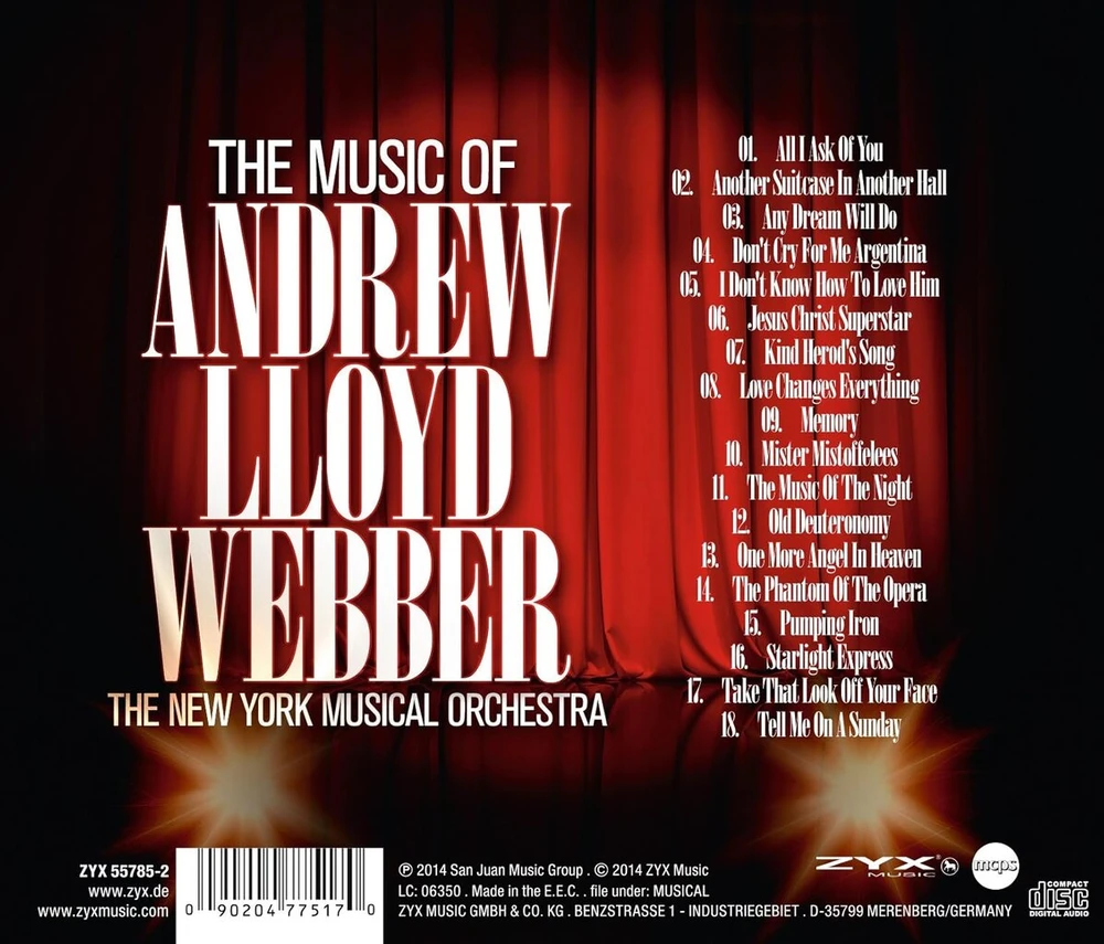Vinilinė plokštelė Andrew Lloyd Webber muzika