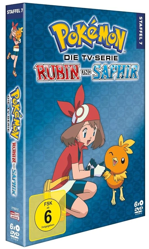 Vinilinė plokštelė Pokémon - tv serialas: rubinas ir safyras - 7 sezonas [6 dvd]