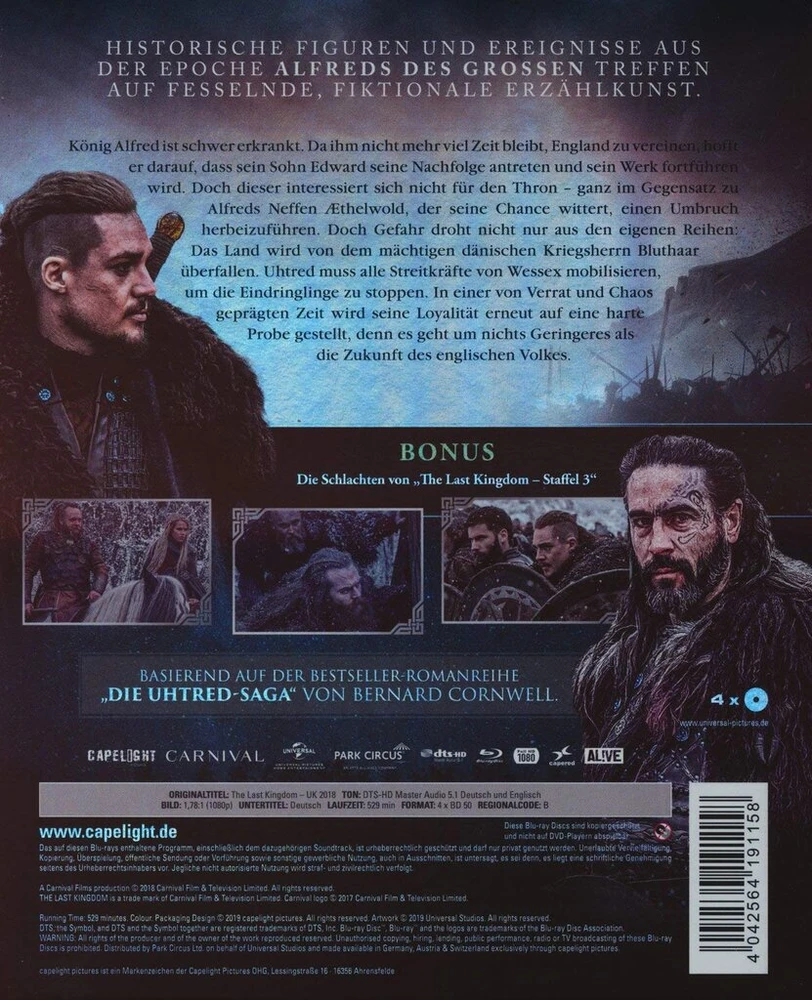 Vinilinė plokštelė The Last Kingdom - 3 sezonas [blu-ray]