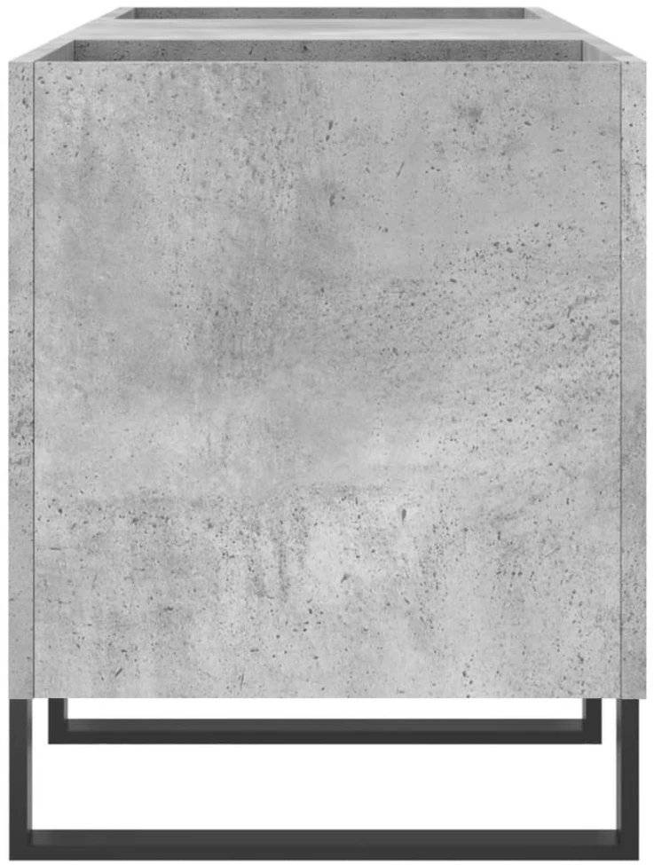 Vinilinė plokštelė Vinilinių plokštelių spintelė, betono, 121x38x48cm, mediena
