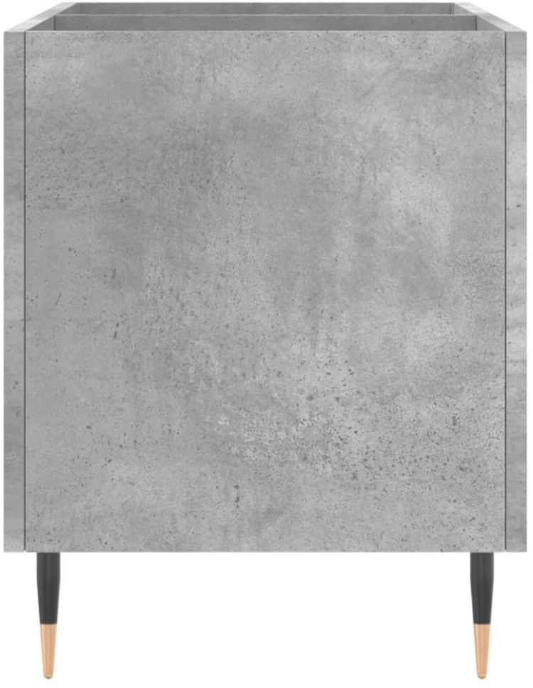 Vinilinė plokštelė Vinilinių plokštelių spintelė, betono, 74,5x38x48cm, mediena