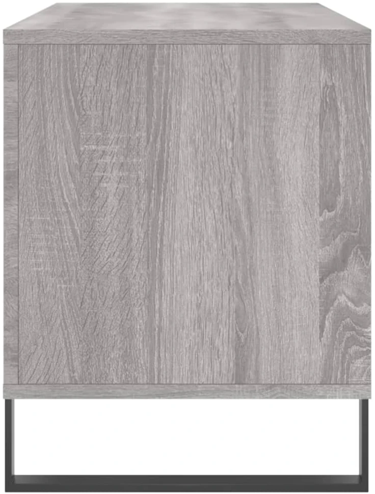 Vinilinė plokštelė Vinilinių plokštelių spintelė, pilka, 100x38x48cm, mediena