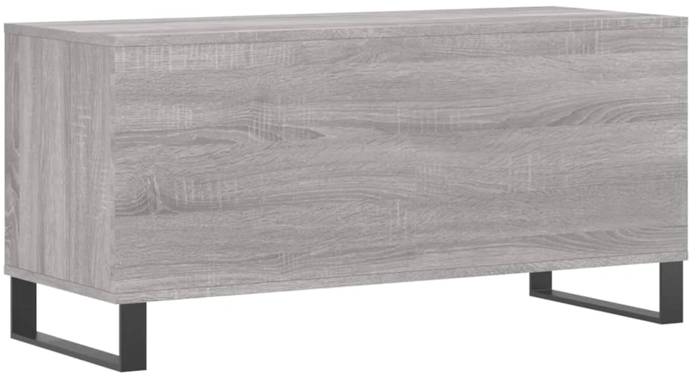 Vinilinė plokštelė Vinilinių plokštelių spintelė, pilka, 100x38x48cm, mediena