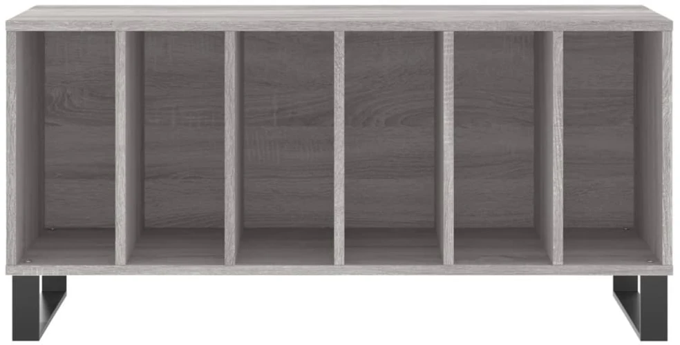 Vinilinė plokštelė Vinilinių plokštelių spintelė, pilka, 100x38x48cm, mediena