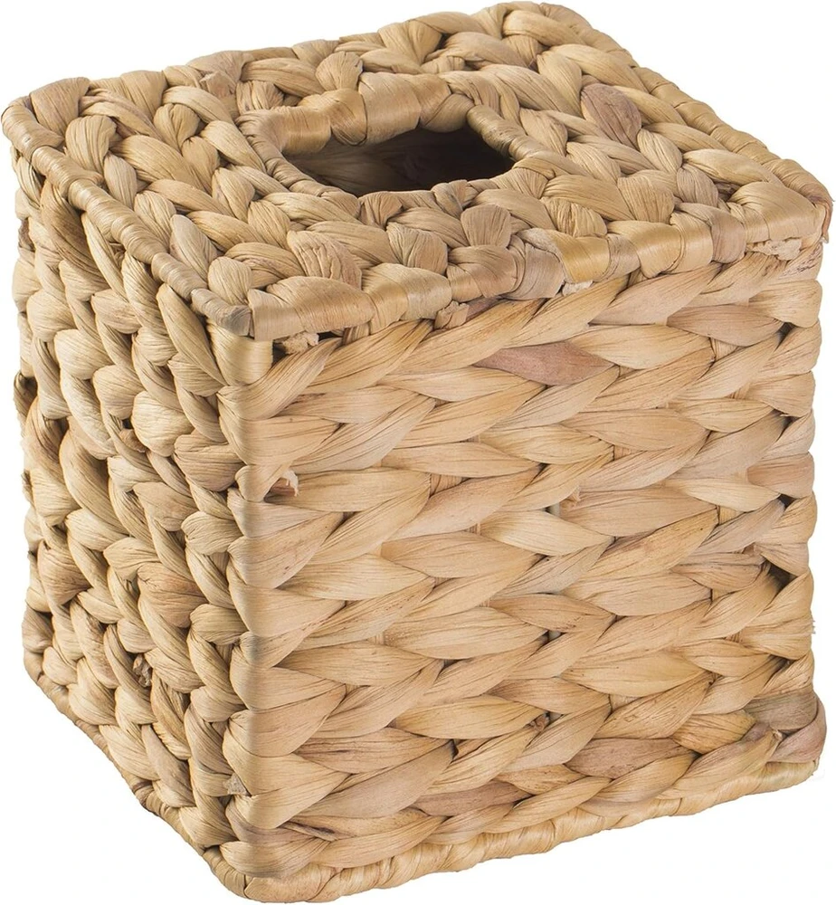 Vintiquewise Qi003631.sq kvadratinė servetėlių dėžutė, rudas vandens hiacintas