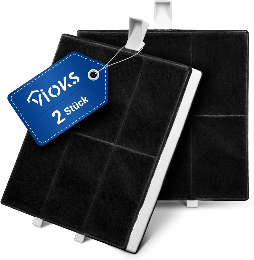 Vioks Anglies filtras, 2 vnt., 225x220x24 mm, pakaitalas Balay 00360732 gartraukiui