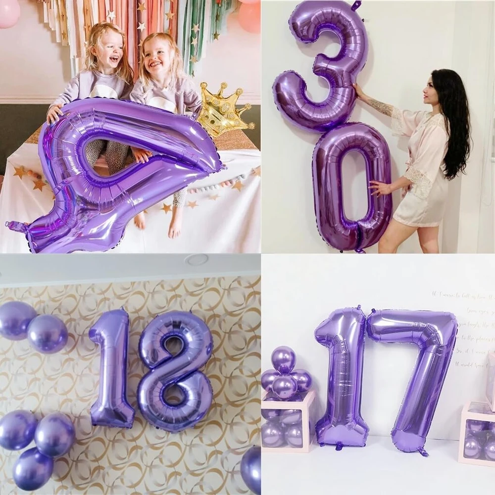 Violetinė 19-ojo gimtadienio dekoracija mergaitei, violetinė 19-ojo gimtadienio dekoracija, 19 metų gimtadienio vakarėlio dekoracija mergaitėms, balionai 19-ojo gimtadienio dekoracija mergaitei violetinė mėlyna, balionas 19-ojo gimtadienio dekoracija