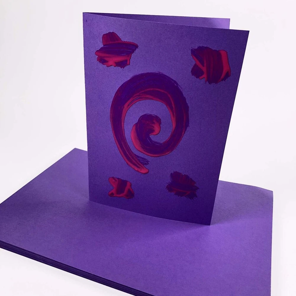 Violetinė A4 formato kartoninė plokštė, 25 lapai, 160 g/m², popierius spausdintuvui