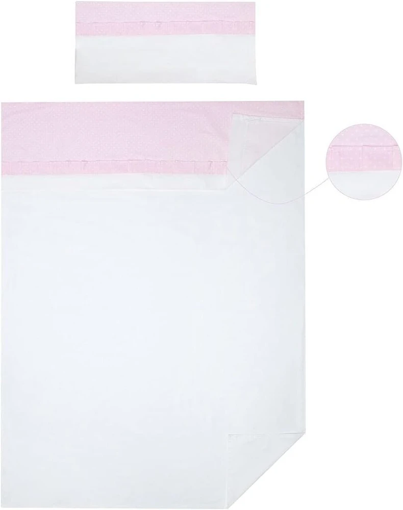 Vizaro 3 dalių patalynės komplektas kūdikiui 60x120cm, 100% medvilnė