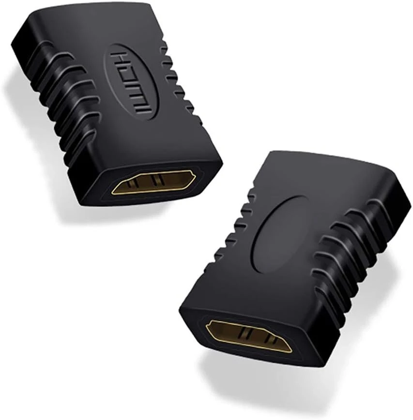 Vmojo 2 x Hdmi adapterio jungtis Hdmi moteriška į Hdmi moterišką A tipo Full Hd 1080p Hdr Arc didelės spartos su Ethernet paauksuotais kontaktais