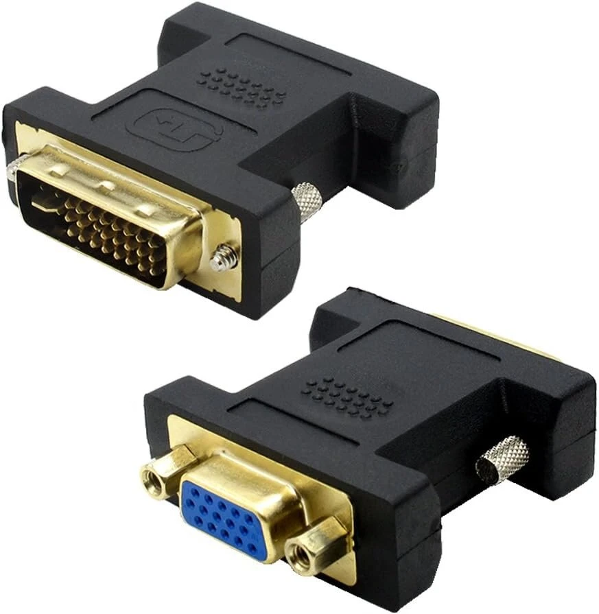 Vmojo Dvi į Vga adapteris Dvi-i 24+5 kištukas į Vga Hd15 lizdą skaitmeninis į analoginį adapteris
