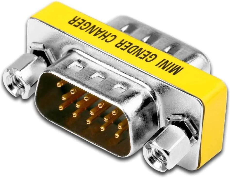Vmojo vga jungtis vga male į vga male adapteris 15 kontaktų 15 kontaktų adapterio jungtis svga mini gender keitiklis [2 vnt.]
