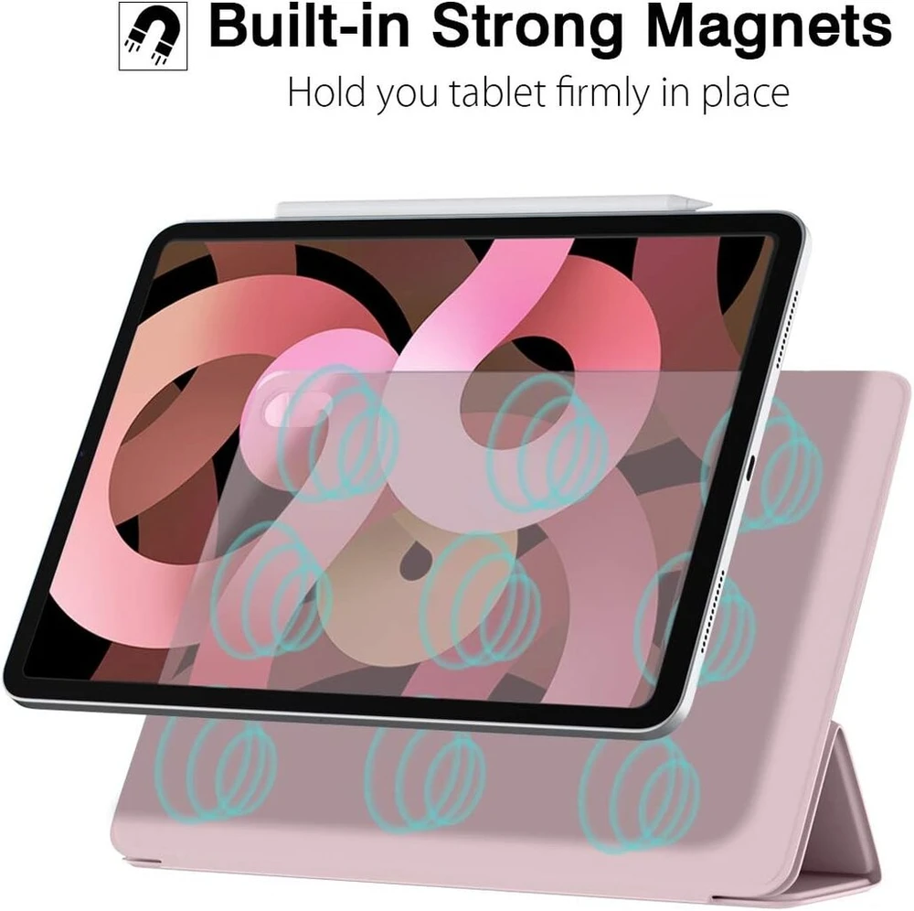 Vobafe magnetinis apsauginis dėklas, suderinamas su ipad air 4 kartos 10.9 colio / 27.7 cm 2020 m. & ipad pro 11 2018, trifold dėklas palaiko 2nd gen ipencil įkrovimą, automatinis miego/pabudimo funkcija