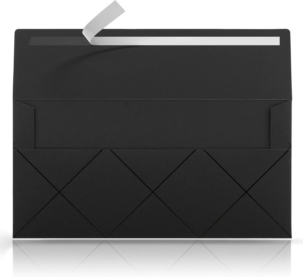Vokai 110x220 mm, juodi, geometrinio rašto, 10 vnt.