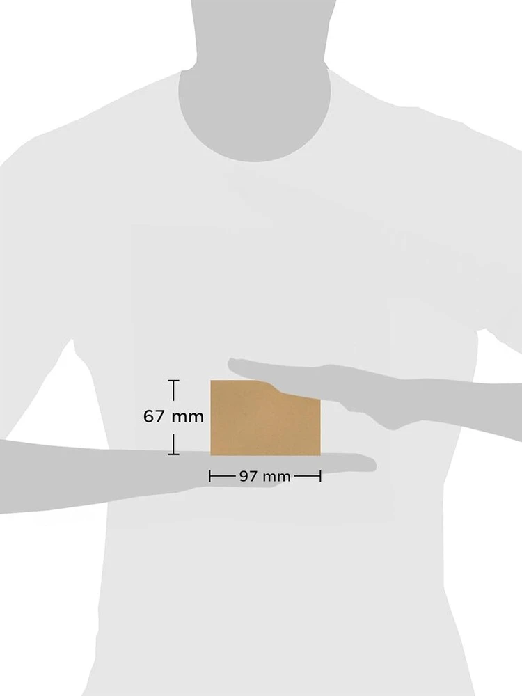Vokai 98 x 67 mm, 80 gsm, maniliniai, su klijais - 100 vnt.