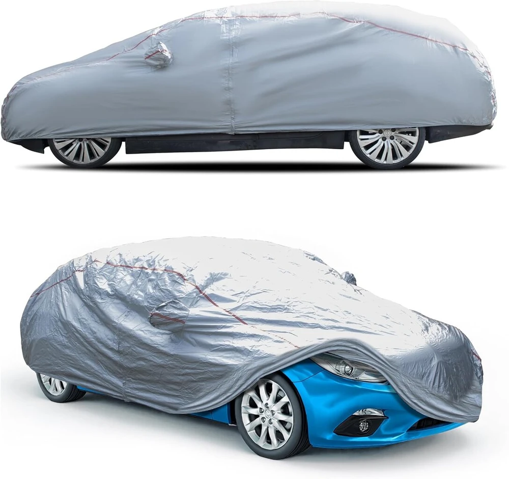 Volamondi Automobilio uždangalas (432 x 165 x 120) vandeniui atsparus automobilio tentas, pagamintas iš ypač patvarios medžiagos | Žiemai atsparus automobilio garažas | Lauko automobilio uždangalas