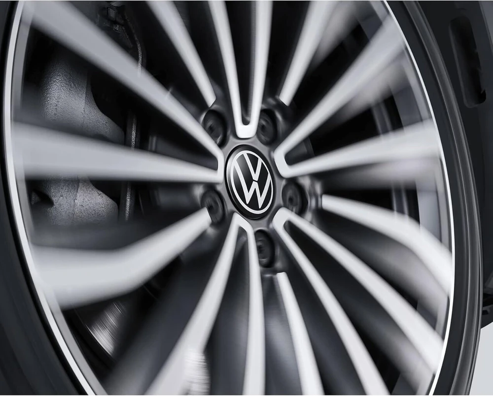 Volkswagen 10a071213 ratų stebulių gaubteliai (4 vnt.) Dynamic Vw Logo ratų apdaila