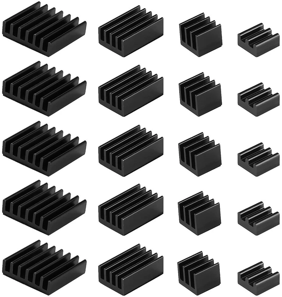 Voogenzek Aliuminio Aušintuvų Rinkinys Raspberry Pi 4 (20 vnt.)