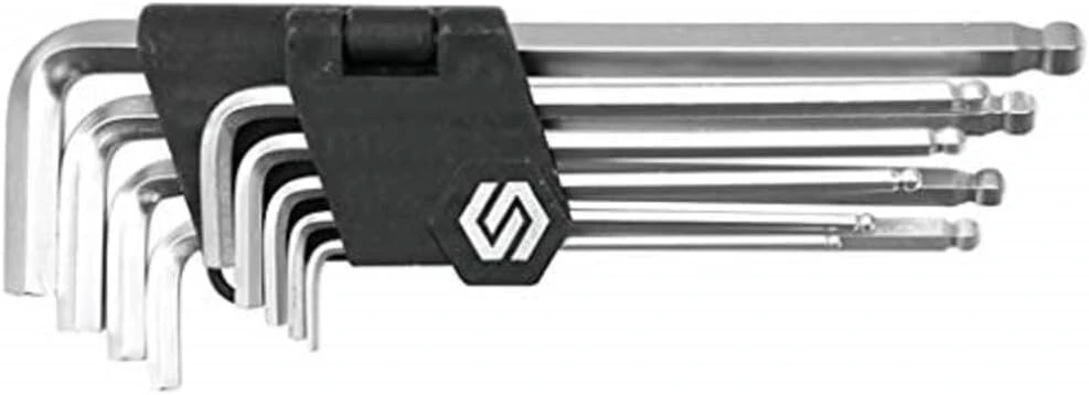 Vorel 56475 Šešiakampiai Raktai su Rutuliniu Galu 9vnt 2.5-10mm Crv