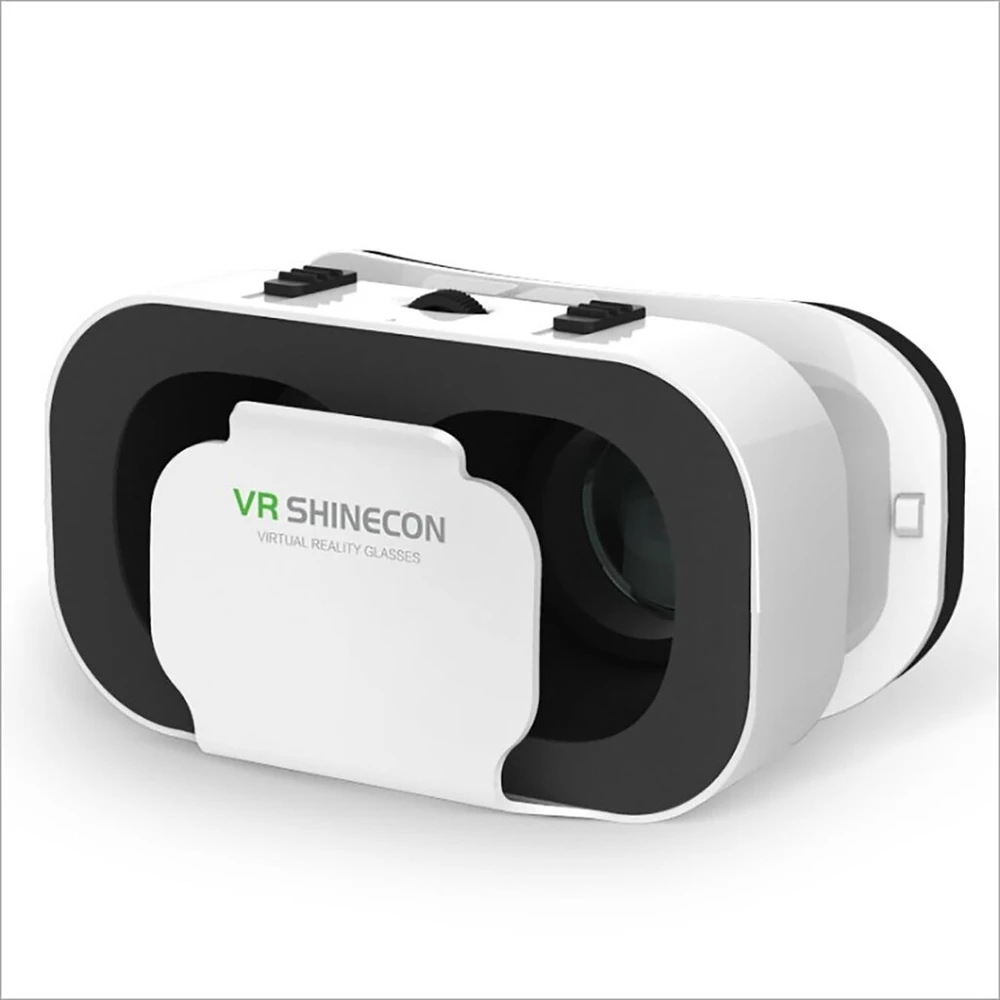 Vr ausinės, suderinamos su iphone ir android telefonais, virtualios realybės ausinės, google cardboard - mini išskirtinės lengvos - patogūs nauji 3d vr akiniai (vr4.0 vr box, 1 pakuotė)