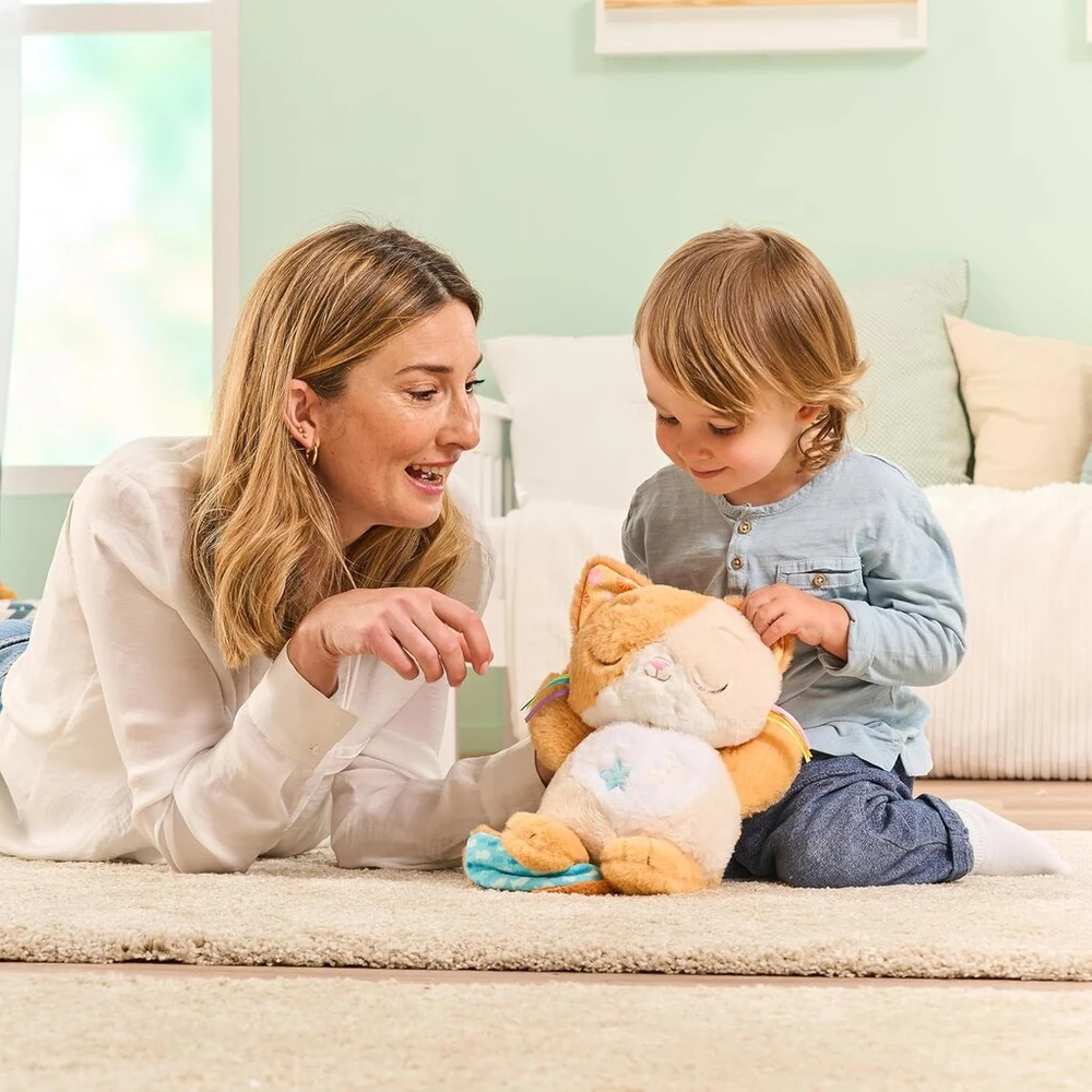 Vtech "miego Katytė" – minkštas žaislas su melodijomis ir švieselėmis