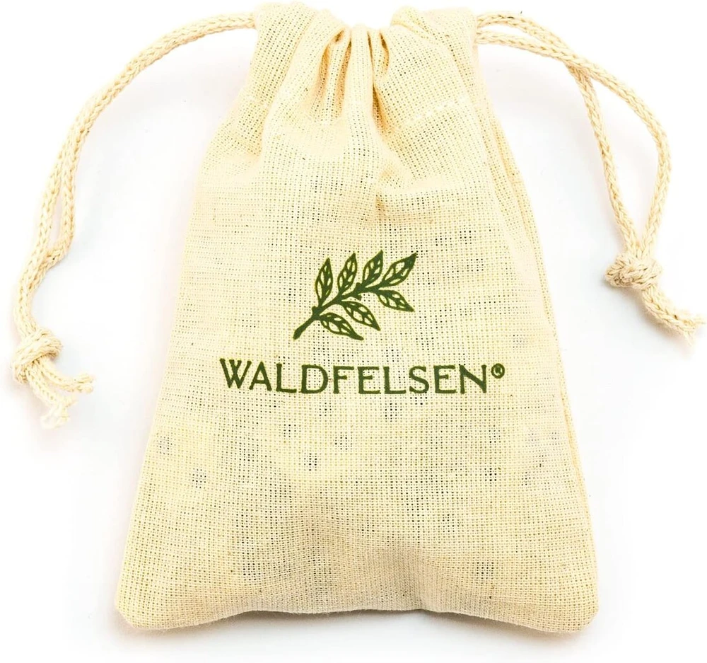 Waldfelsen 6, 12, 20, 30 arba 50 aukštos kokybės mediniai kauliukai pagaminti iš tikro buko medžio, žaidimo kubeliai mediniai 16 mm standartiniai kauliukai su medžiaginiu maišeliu (rudi, 12 vienetų)
