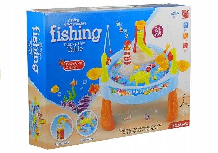 Water Table STALAS, VANDENS STALAS 2in1, ŽVEJYBA 25el. ŠVIEČIA ŽAIDIMAS
