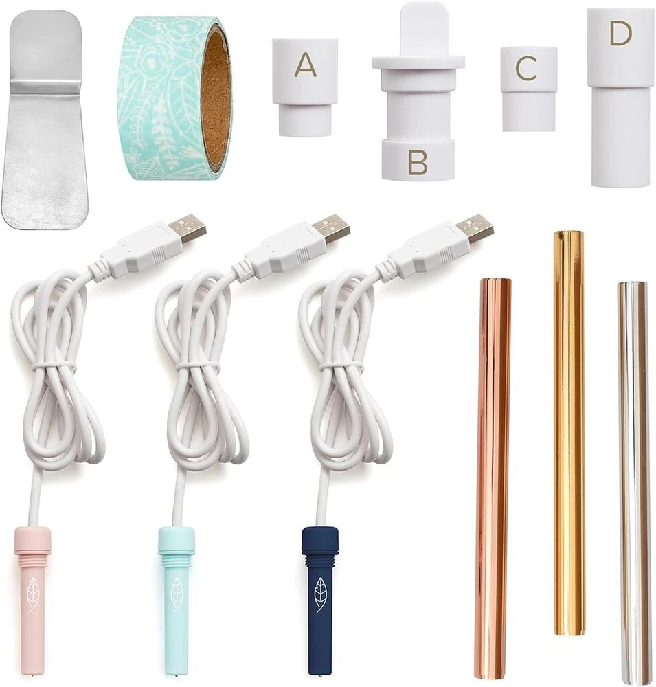 We R Memory Keepers Wr660579 Foil Quill Starter Kit, vertingas rinkinys, kuriame yra daugiau nei 12 dalių, įvairiaspalvis, vienas dydis, vienetas
