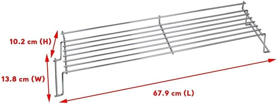 WEBER Nerūdijančio plieno kaitinimo grotelės kepsninei, 67.9 cm