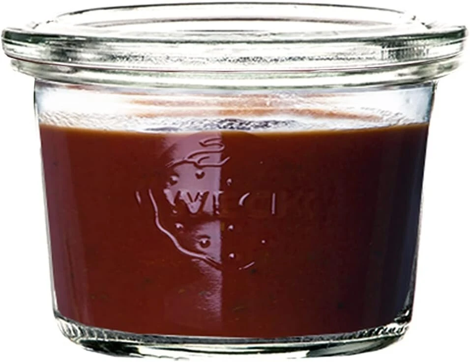 Weck Mini stiklainiai konservavimui su dangteliais 80 ml, 12 vnt. rinkinyje