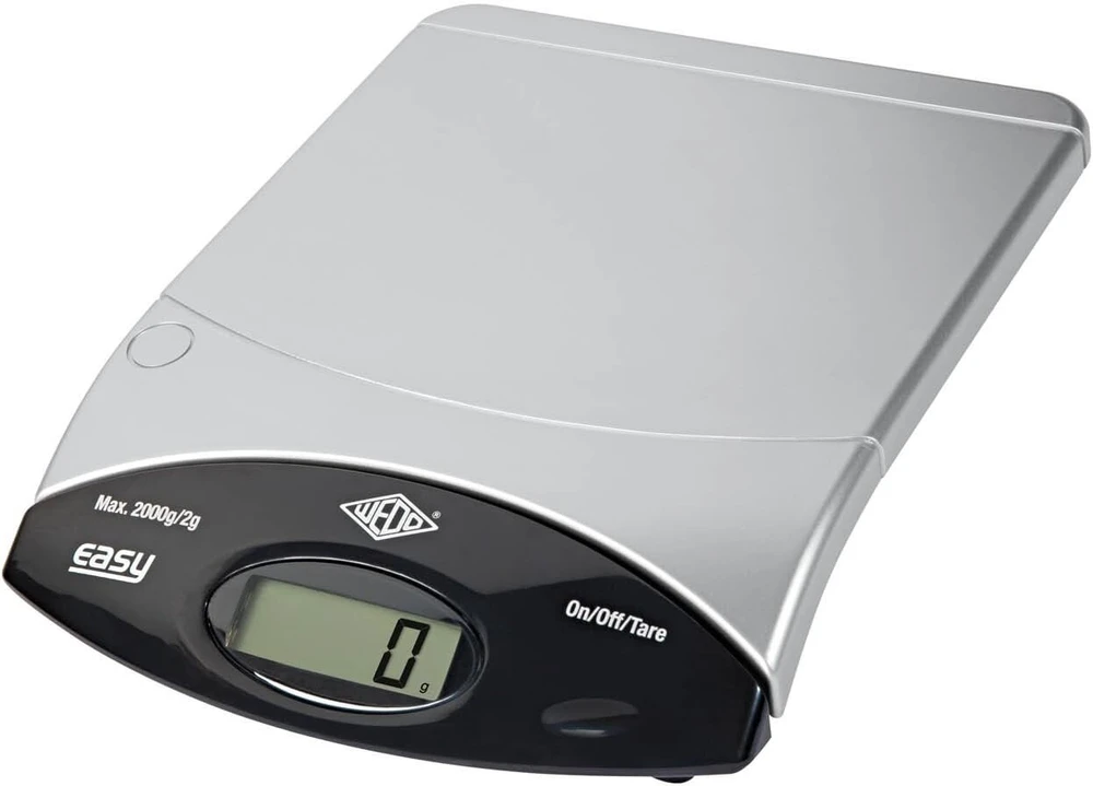 Svarstyklės Wedo 482200 Easy Scales 2000g/1g šviesiai pilka/juoda sidabrinė/juoda