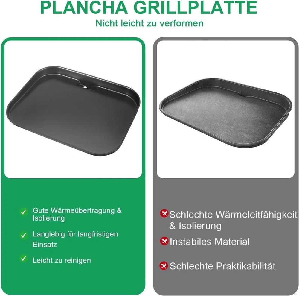 Well grill plokščia kepimo plokštė ir grotelės, skirtos ninja woodfire og701eu serijai, plancha kepimo plokštė ir nerūdijančio plieno grotelių priedai, skirti ninja wood fire elektriniam griliui, xskgrdplteu, cb350eu